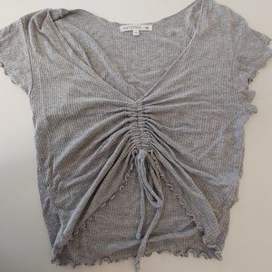 Medium Grey Cropped Top